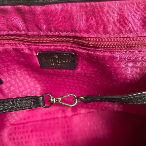 Kate Spade leather Black and Cream Leather small Satchel - Picture 9 of 16